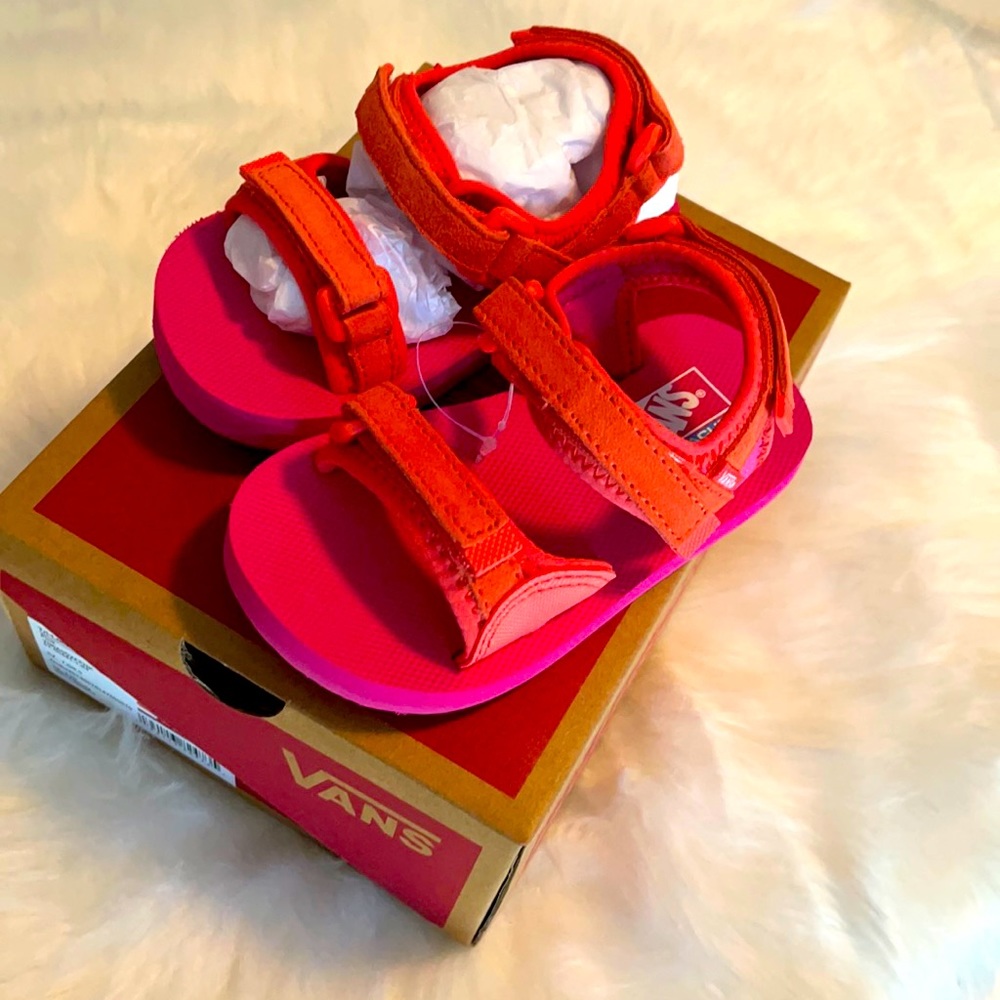 Toddler Pink and orange vans